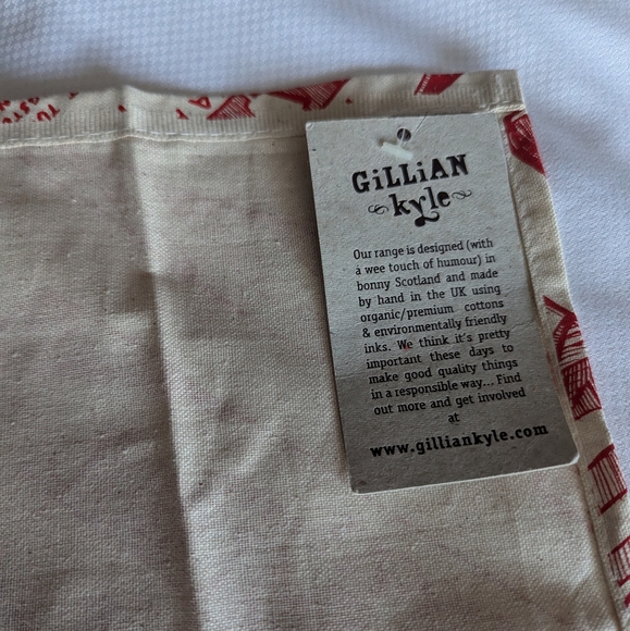 Gillian Kyle tea towel. Advertising of Tunnock Caramel bar. Scotland. - Picture 6 of 7